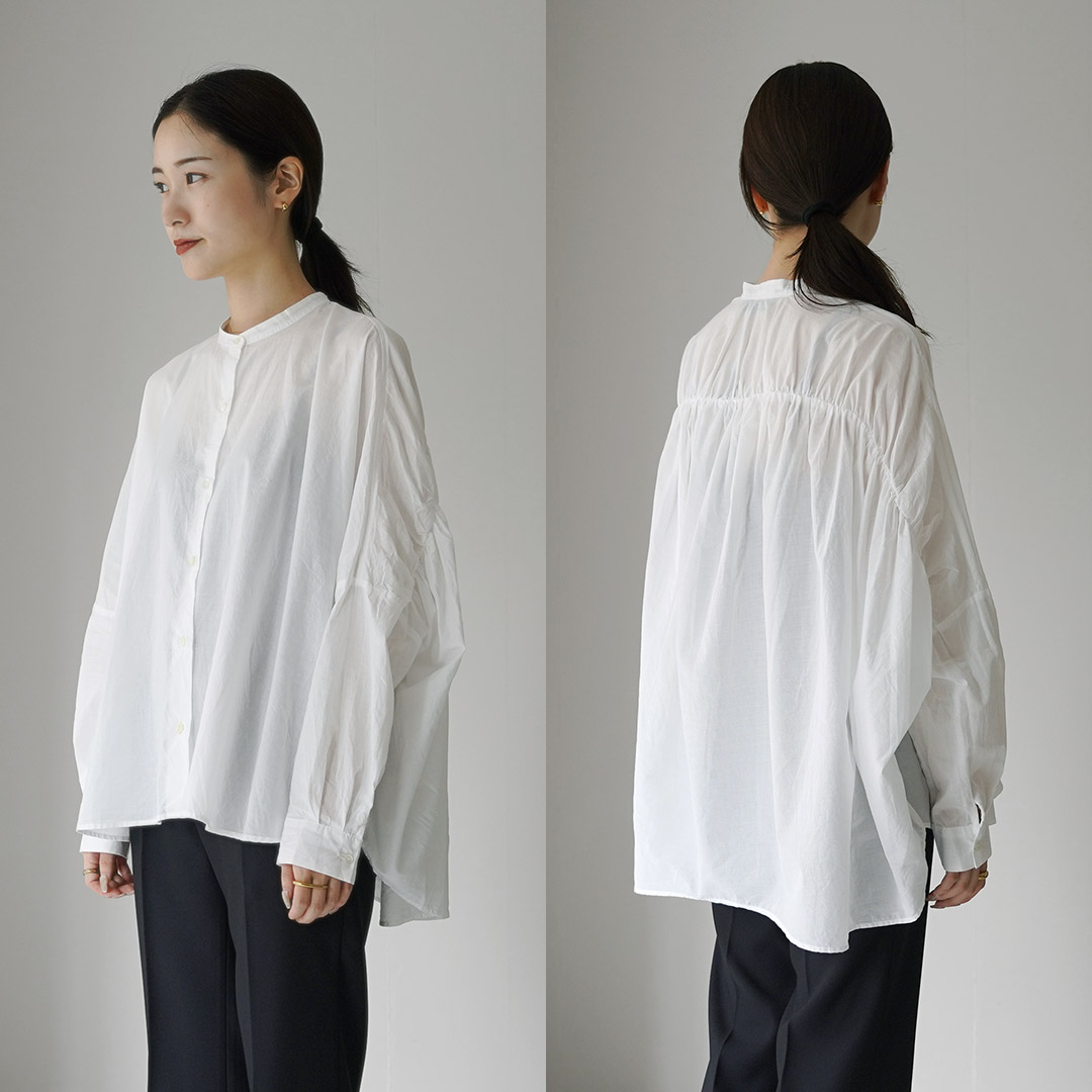 宅配 mizuiroind mizuiro バックギャザー ind（ミズイロインド） トップス