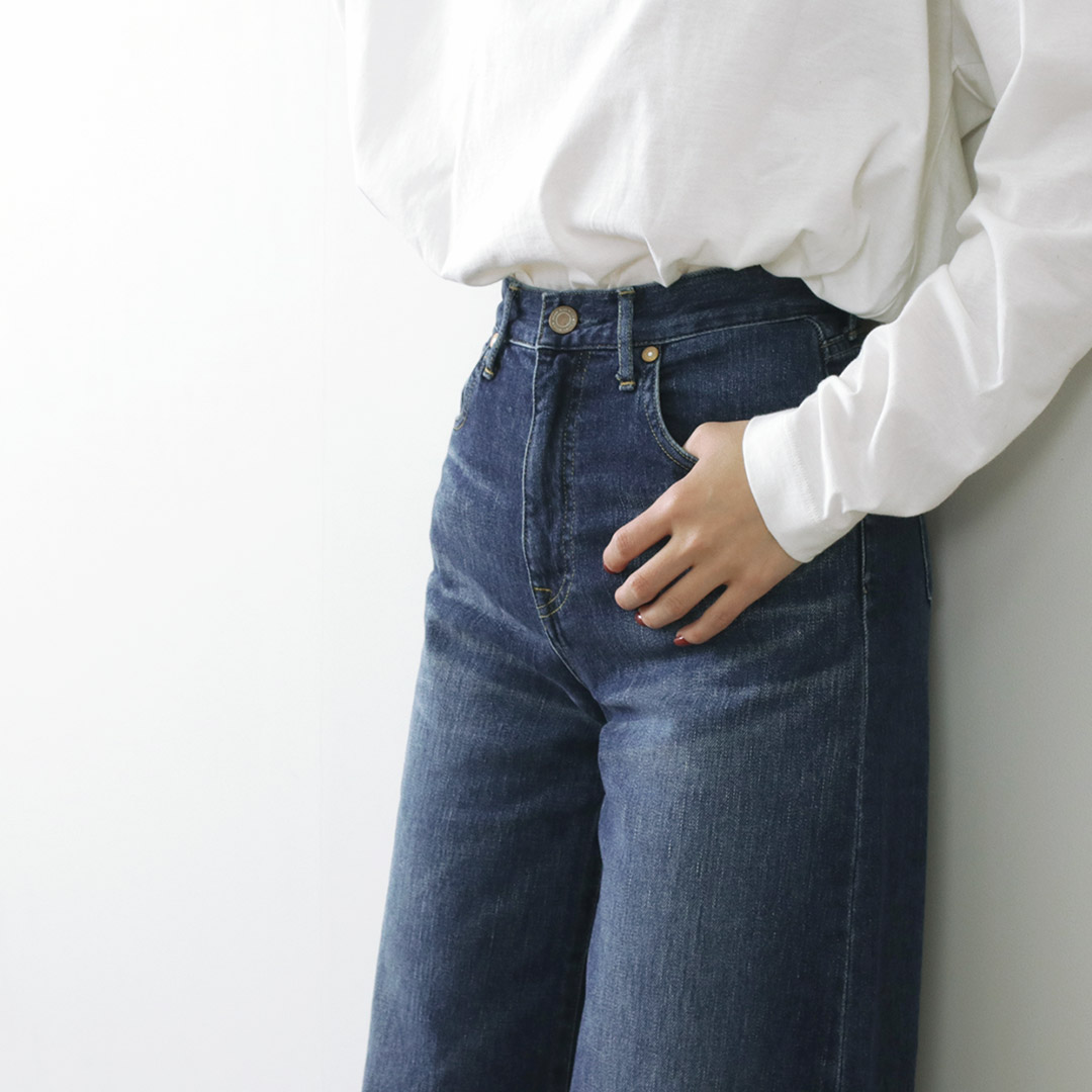 URVIN by JAPAN BLUE JEANS（アーヴィン） ワイド フレア デニムパンツ