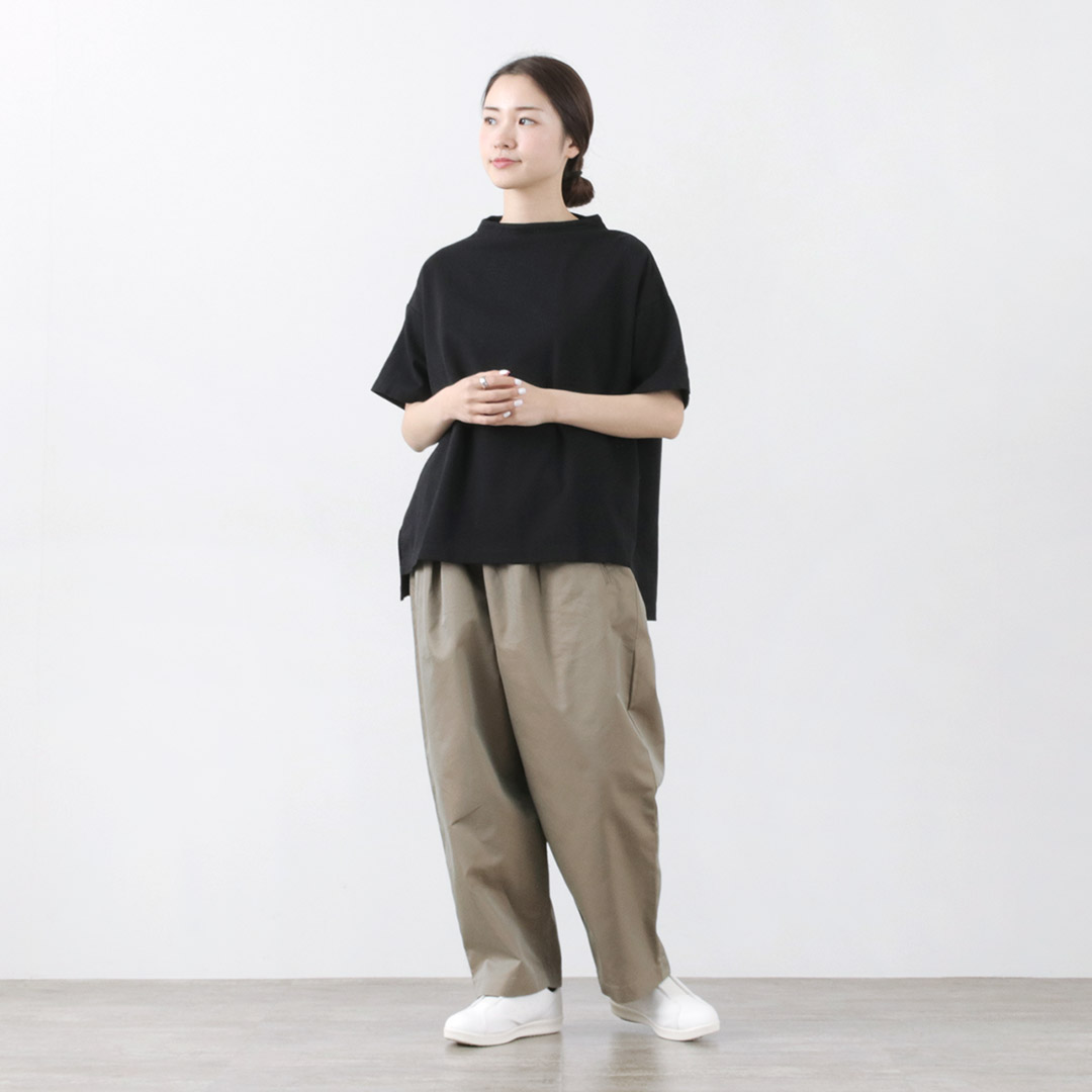 COMMENCEMENT（コメンスメント） ボトルネック ショートスリーブTシャツ / レディース カットソー 半袖 綿 COMMENCEMENT COMMENCEMENT（コメンスメント） ボトルネック
