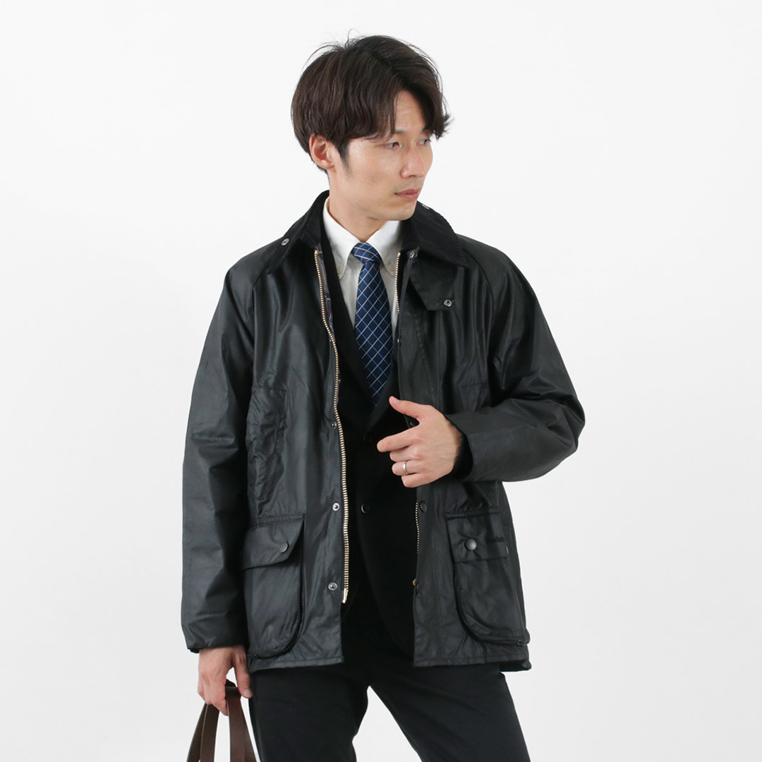 バブアー Barbour オイルジャケット ボア 襟コーデュロイ ジャケット-