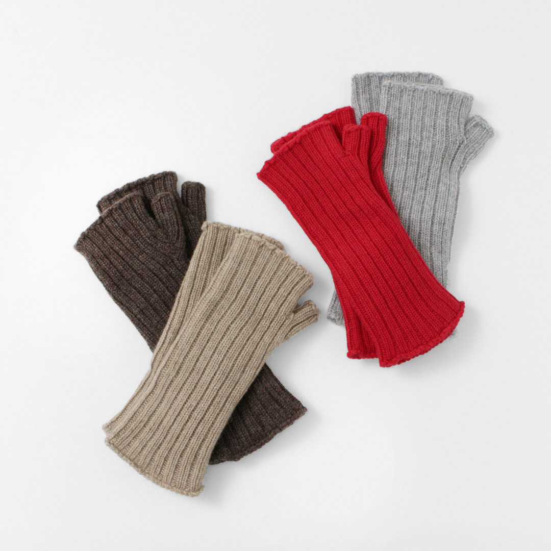 WILLIAM BRUNTON（ウィリアムブラントン） 3PLY リブ リストウォーマー