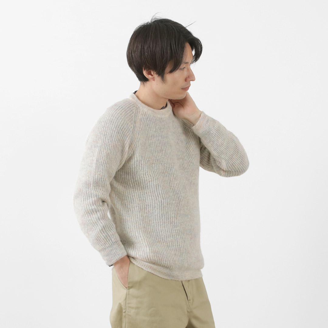 SOGLIA（ソリア） ポートミックス キッドモヘア セーター メンズ レディース ニット トップス 長袖 暖かい 日本製｜daigochi｜02