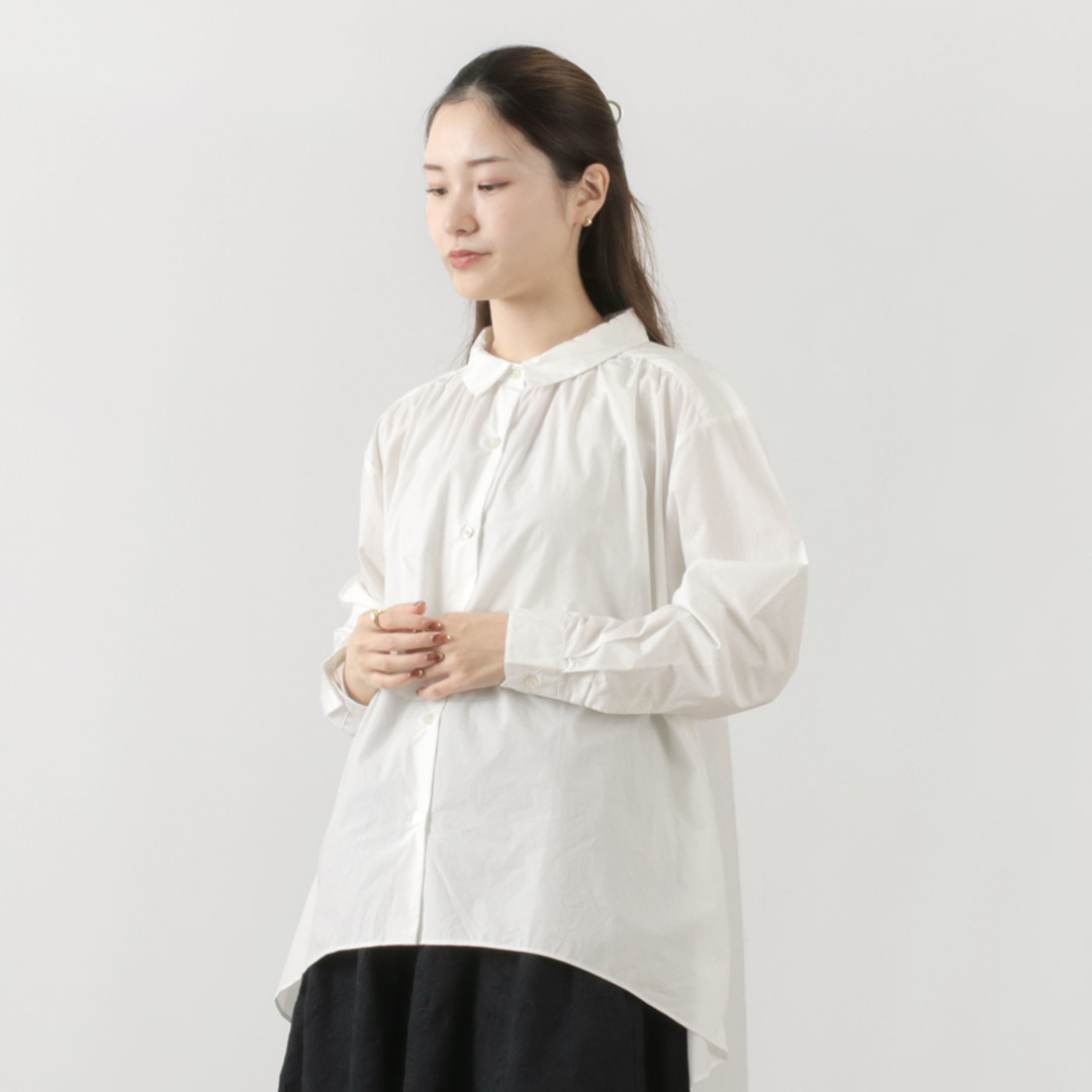 COMMENCEMENT（コメンスメント） C-192 ワイドシャツ レディース ブラウス コットン シンプル 日本製 COMMENCEMENT COMMENCEMENT（コメンスメント） C-192 ワイド