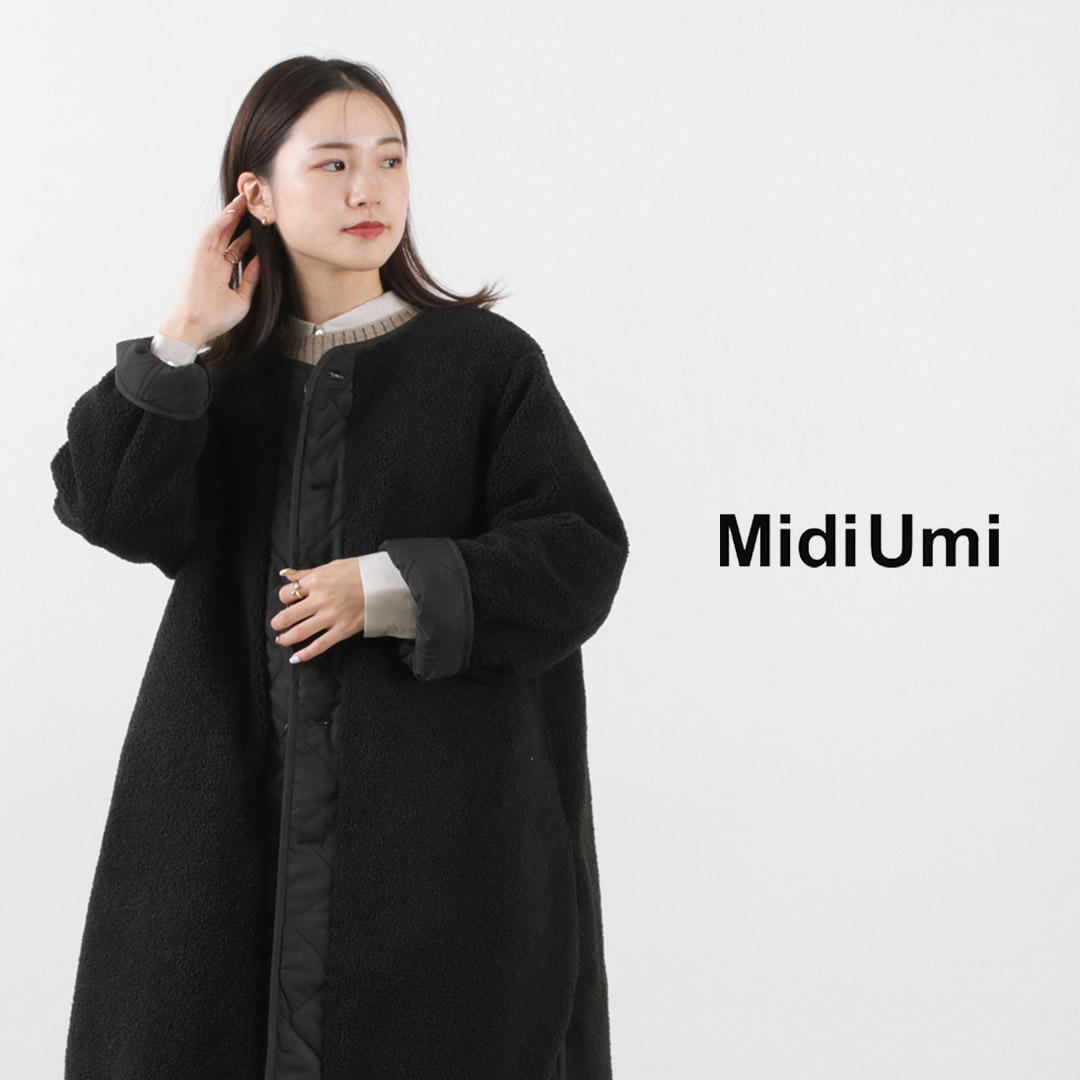 MIDIUMI（ミディウミ） キルティング リバーシブル コート レディース