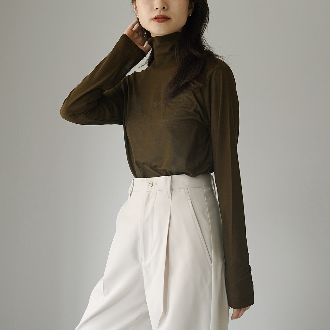 mizuiroind mizuiro ind（ミズイロインド） ハイネックプルオーバー