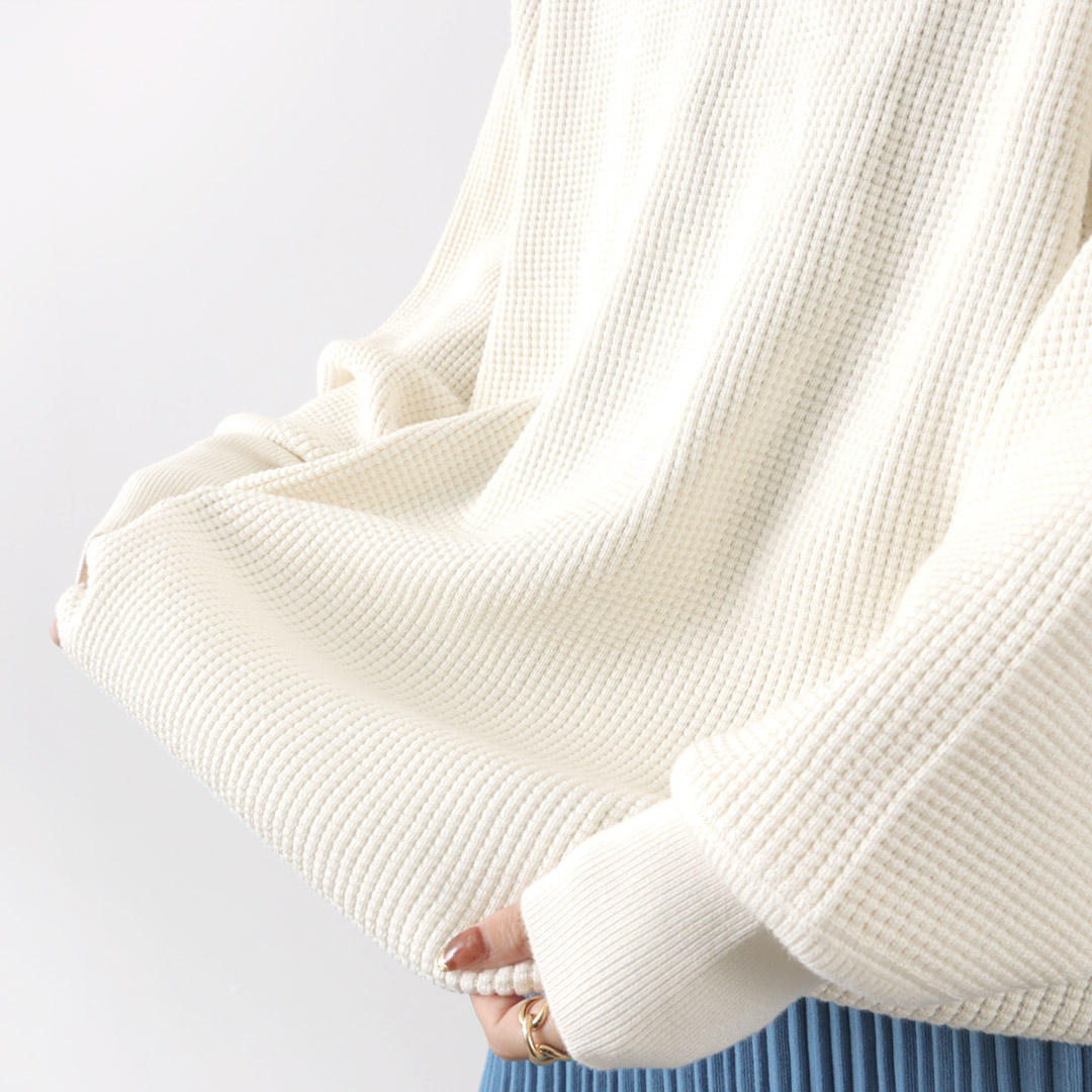 Shinzone - 定番 シンゾーン カシミヤ ワッフル サーマル プルオーバー ニット Shinzone SHINZONE（シンゾーン） コットンカシミア ワッフル