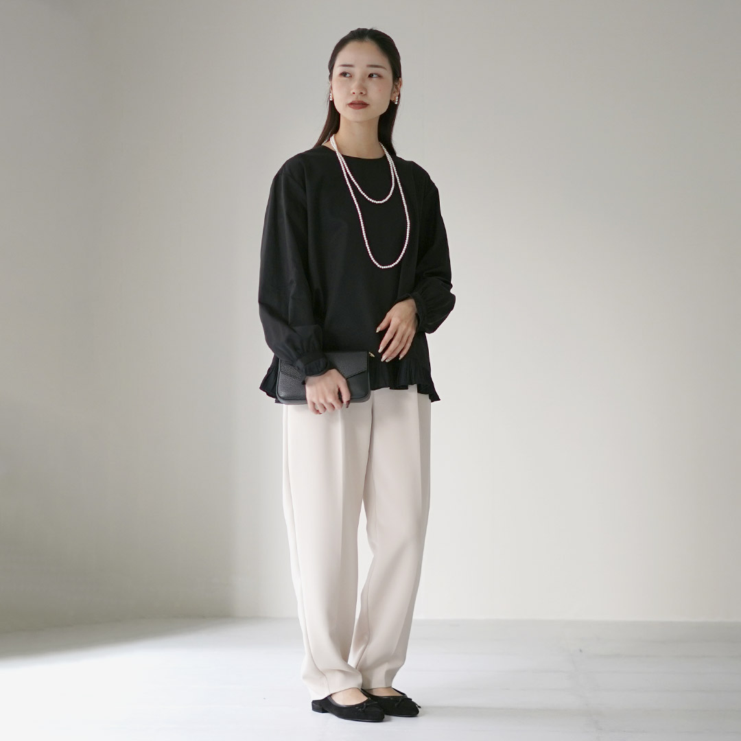 tumugu（ツムグ） コットンサテン プルオーバー / レディース ブラウス