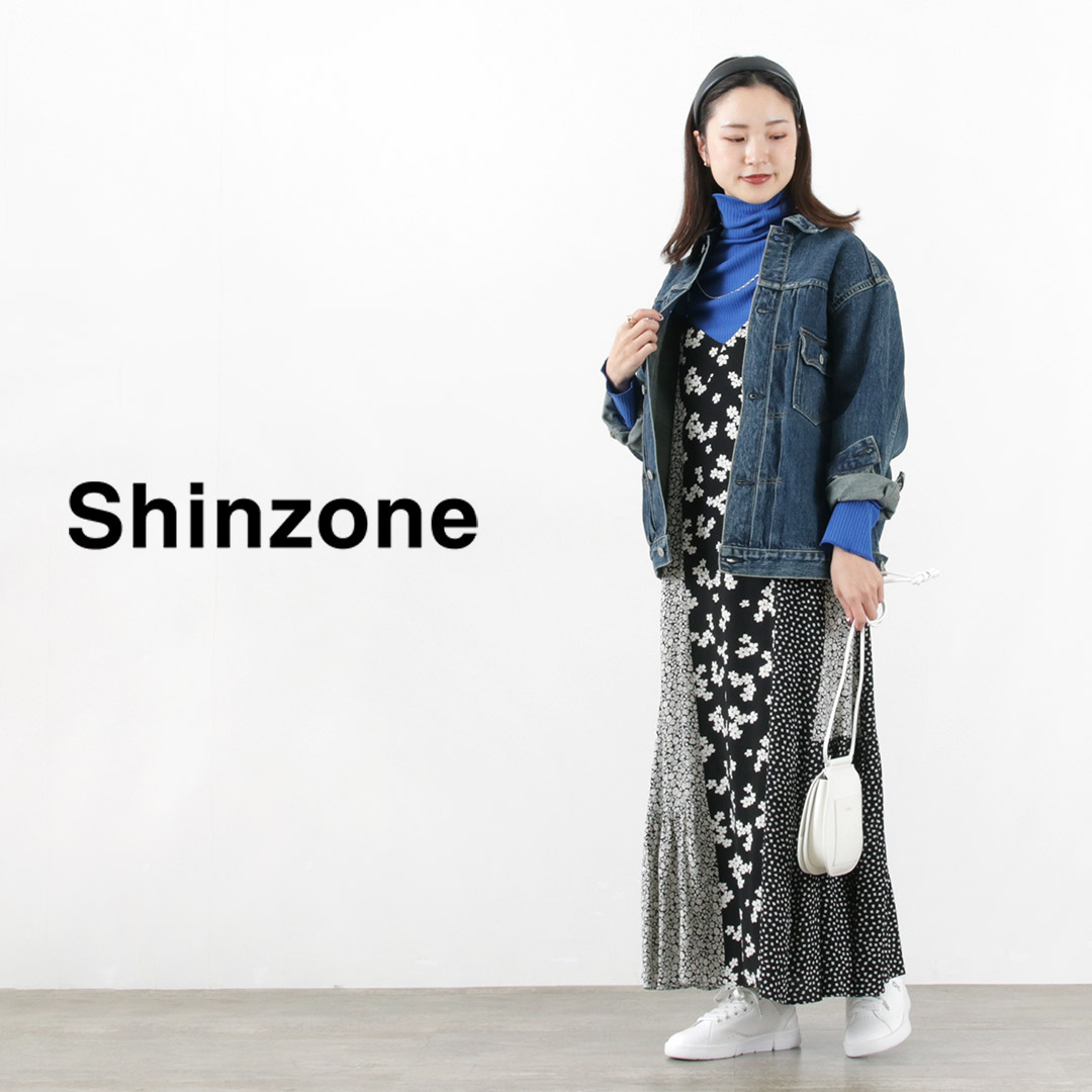 SHINZONE（シンゾーン） パッチ ワンピース / レディース ロング丈 きれいめ 花柄 日本製 23SMSOP01