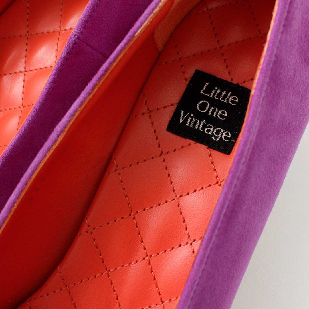 【美品】シンゾーン/ Little One Vintage リボンバレエシューズ 美品】シンゾーン/ Little One Vintage リボンバレエシューズ