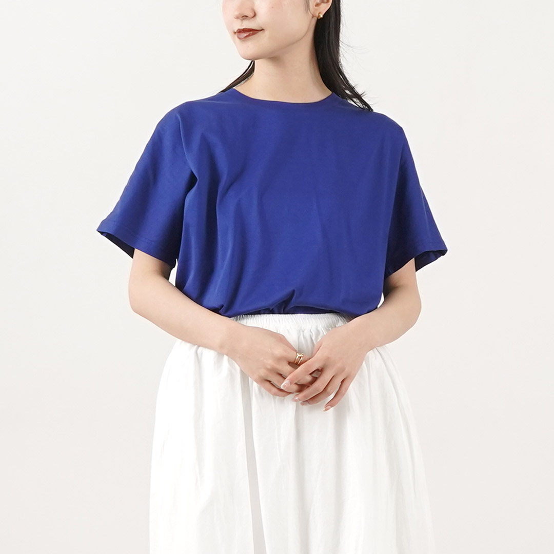 MidiUmi (ミディウミ) リブカットソー  長袖　トップス　カットソー MidiUmi MIDIUMI（ミディウミ） ボーダー ボトルネック Tシャツ