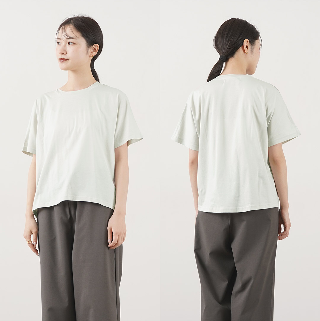 MidiUmi (ミディウミ) リブカットソー  長袖　トップス　カットソー MidiUmi MIDIUMI（ミディウミ） ボーダー ボトルネック Tシャツ