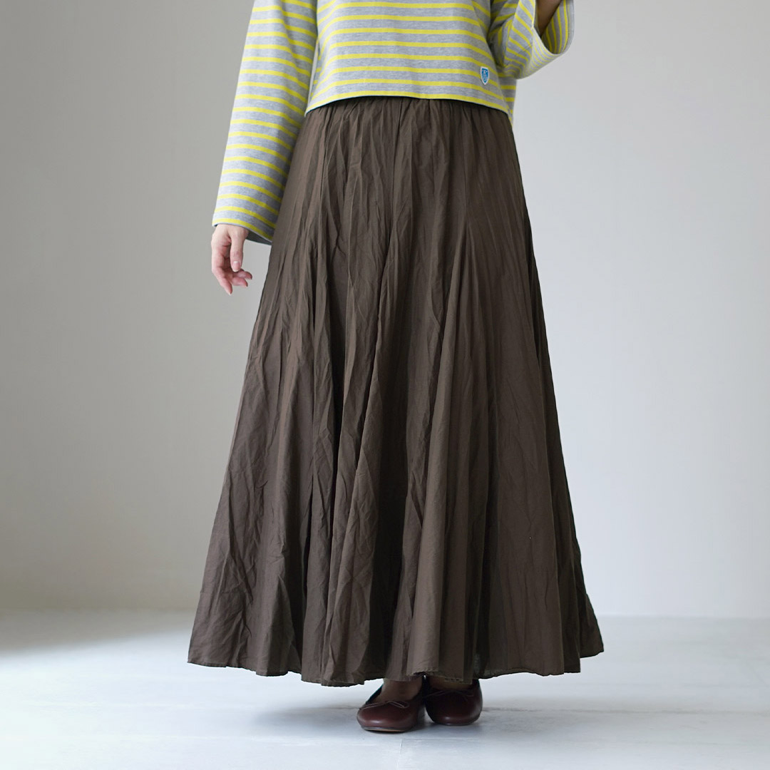 mizuiroind（ミズイロインド） ボリューム フレア スカート