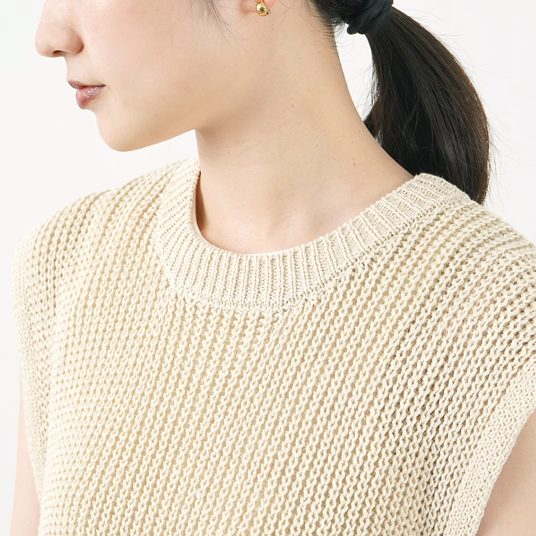 CHIGNON CHIGNON（シニヨン） 畦編み フリンジ ロング ベスト