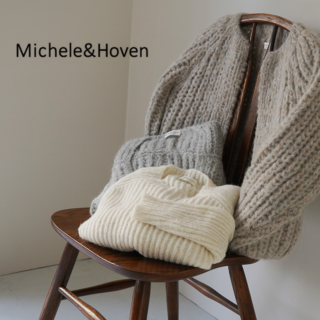 MICHELE＆HOVEN（ミシェルアンドホーヴン） ノラ クロップドニット / アルパカ レディース 丸首 Uネック 無地 短め NOLA  SWEATER : 18416 : GochI by ROCOCO - 通販 - Yahoo!ショッピング