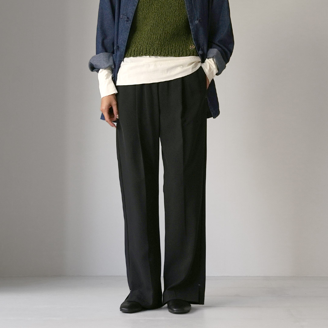 YENN YENN（イェン） サイド スリット スラックス / レディース