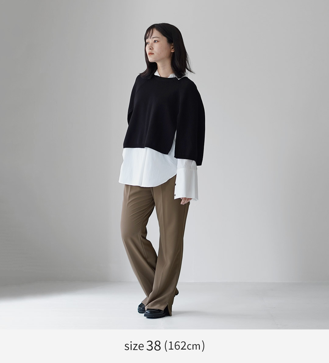 YENN YENN（イェン） サイド スリット スラックス / レディース