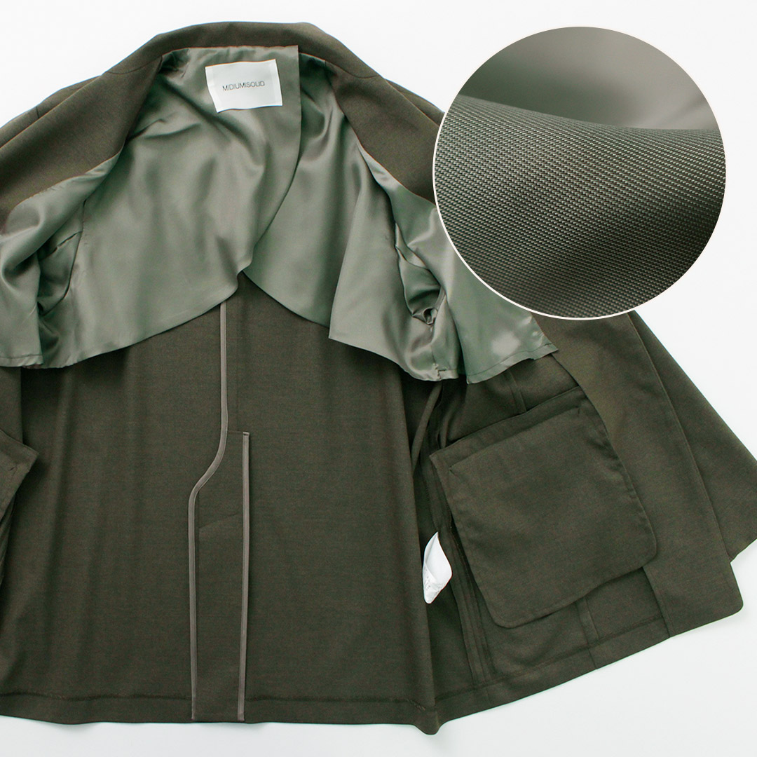 【春休み特別価格】ミディウミソリッド　デニムジャケット　MIDIUMISOLID 春休み特別価格】ミディウミソリッド デニムジャケット MIDIUMISOLID