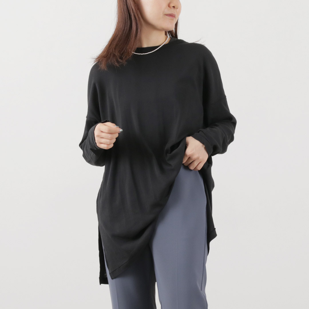 ROBERT P.MILLER（ロバートピーミラー） シアー パネルリブ クルー ロングスリーブ TEE / レディース Tシャツ 長袖 綿 コットン 楽天市場】ROBERT P.MILLER（ロバートピーミラー） シアー