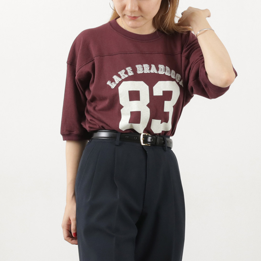 SHINZONE（シンゾーン） フットボール Tシャツ 23AMSCU07 / レディース カットソー 半袖 無地 綿 Shinzone SHINZONE（シンゾーン） フットボール Tシャツ