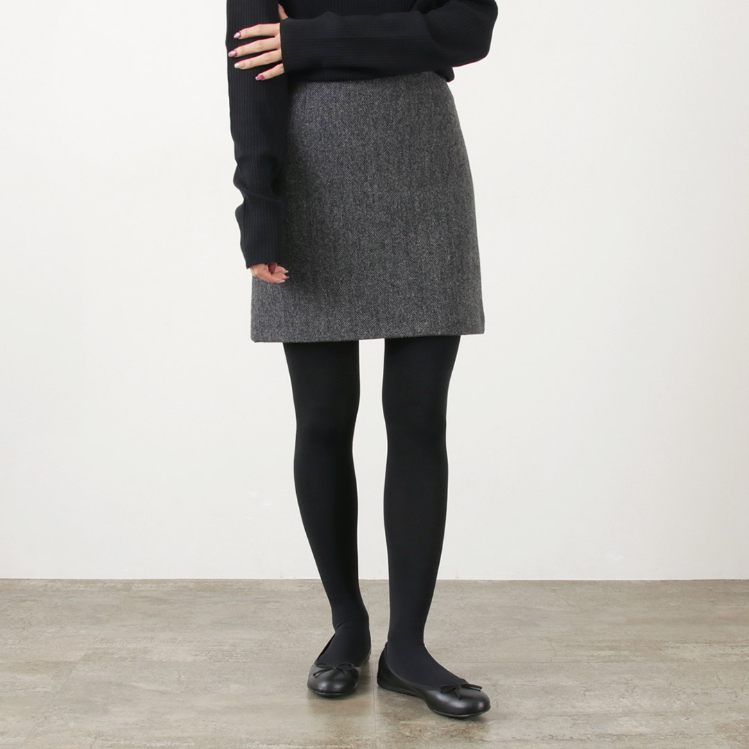 SHINZONE（シンゾーン） ヘリンボーン ミニ スカート / ウール  