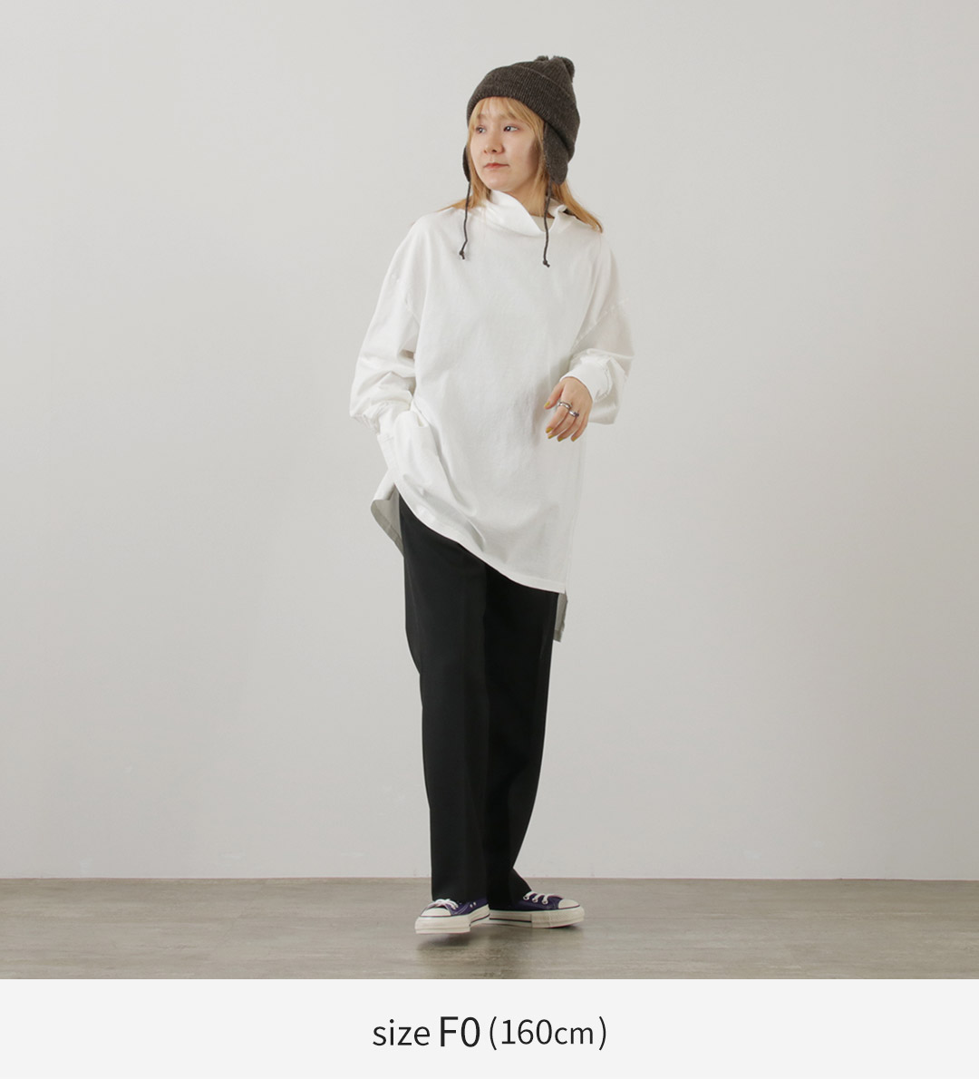 Shinzone（シンゾーン） ハイネック オーバーTシャツ 23AMSCU02