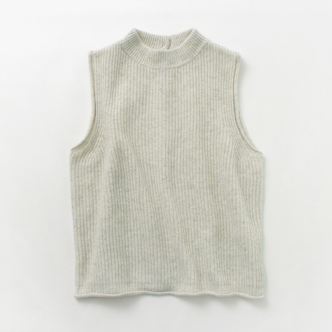 MAO MADE（マオメイド） JAPAN KNIT シャペウ モックネック 2WAYベスト