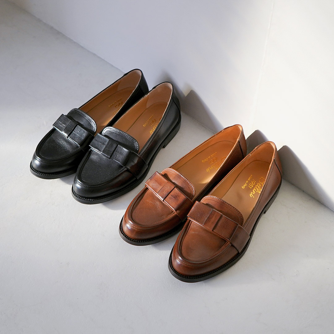 Diego Bellini（ディエゴベリーニ） カラー別注 リボンローファー