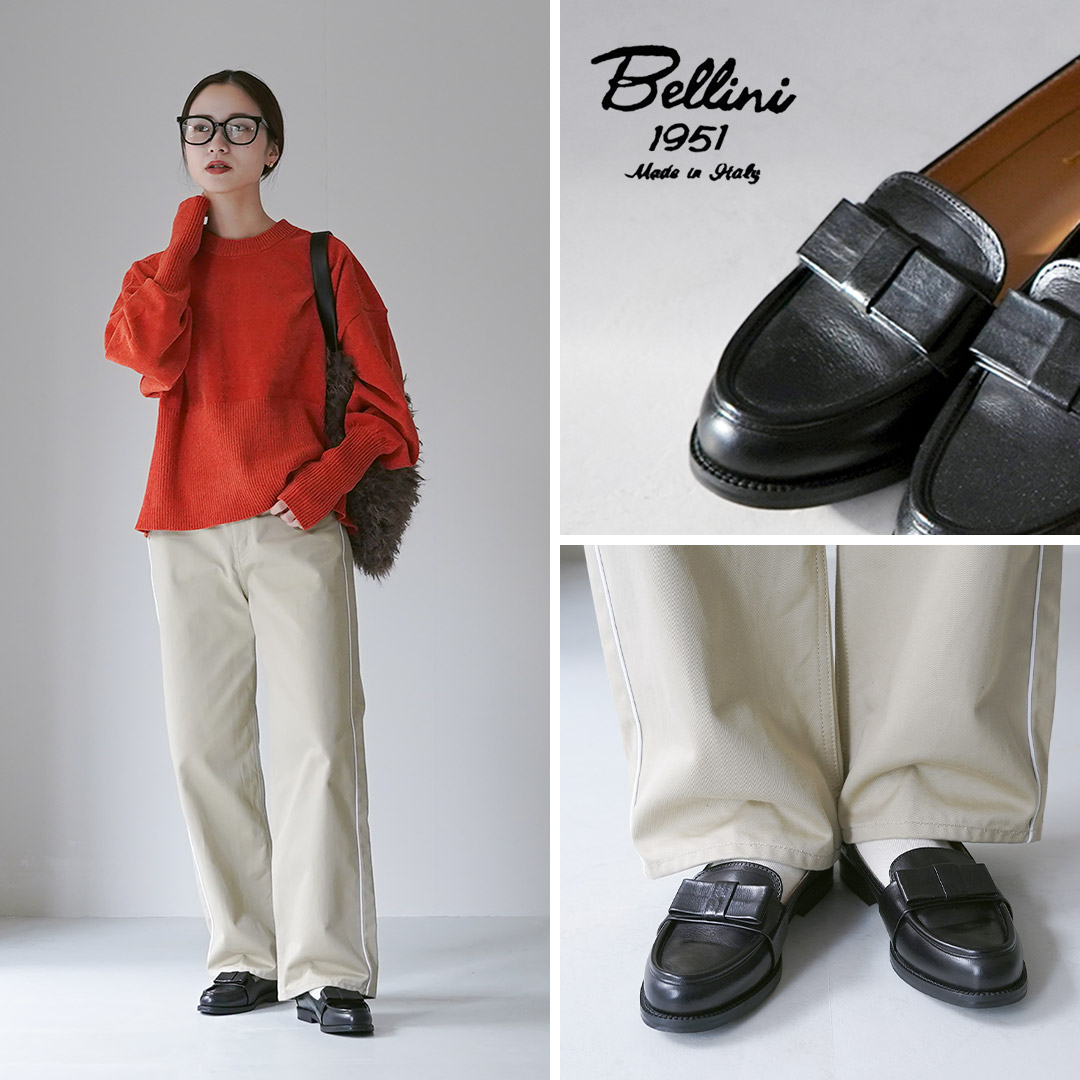 Diego Bellini（ディエゴベリーニ） カラー別注 リボンローファー