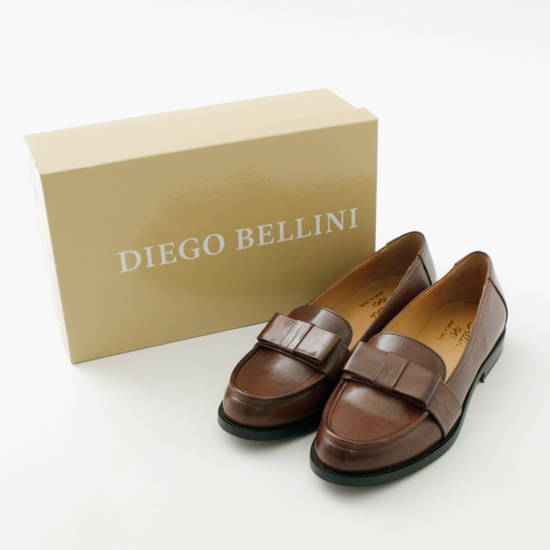 DIEGO BELLINI（ディエゴ ベリーニ） リボンローファー / レディース シューズ 靴 レザー 本革 イタリア