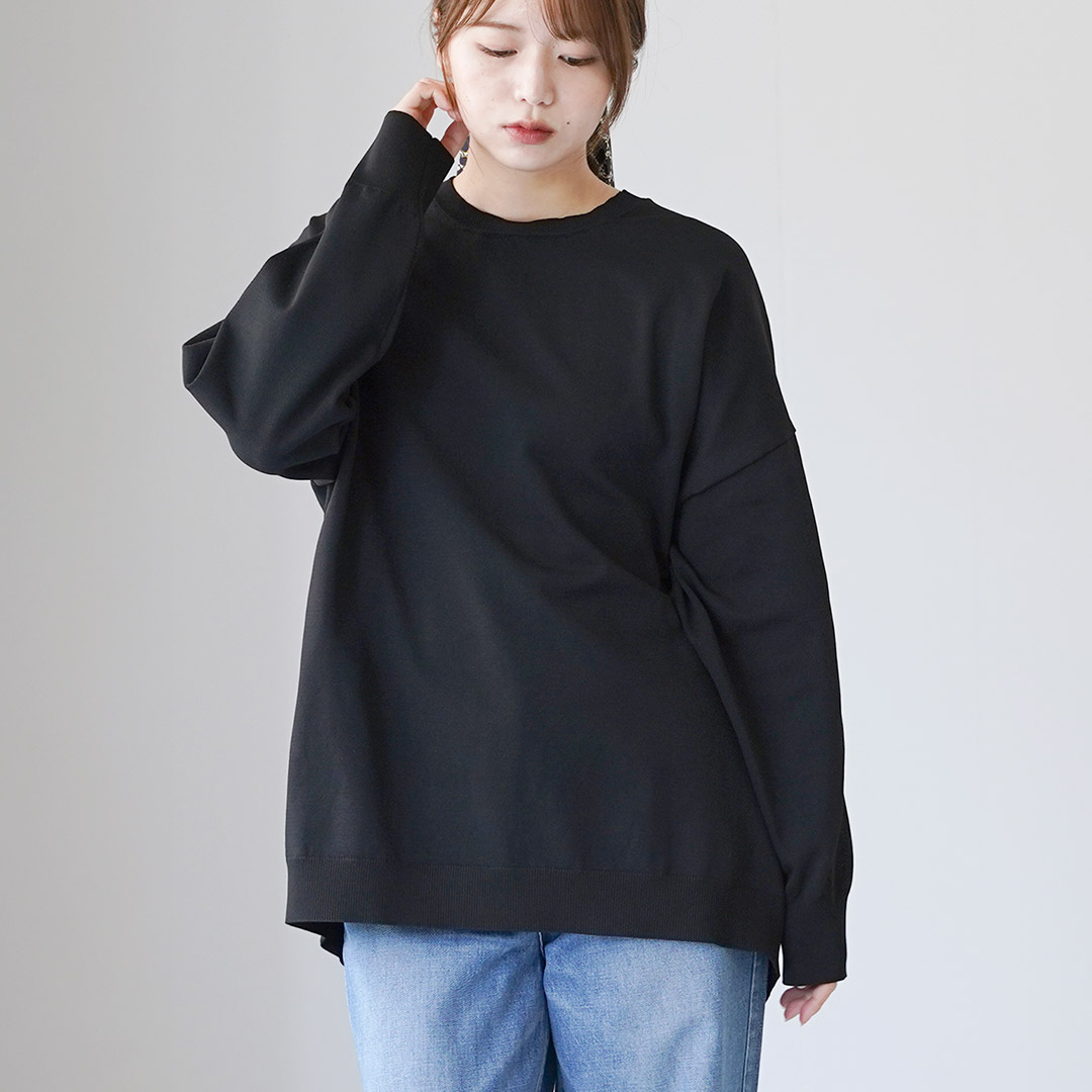 mizuiroind（ミズイロインド） クルーネック ワイド プルオーバー