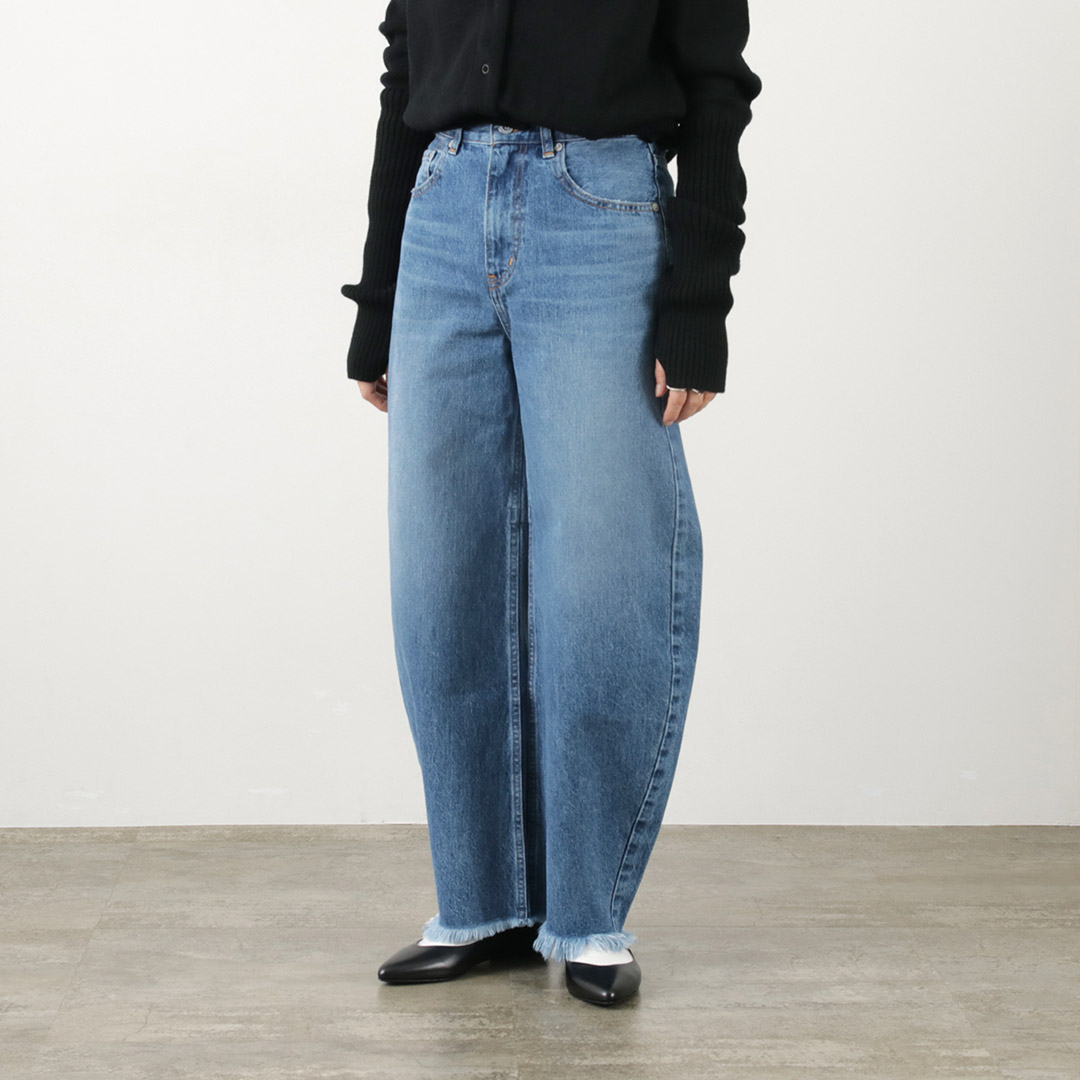 woadblue ウォードブルー ＜157＞Semi-Wide flare 25 157】HW Semi-Wide Flare / WBN4110-VINTAGE BLUE+PAINTING
