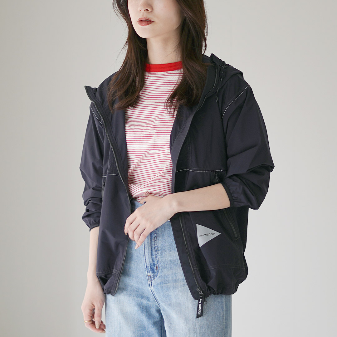and wander（アンドワンダー） パーテックス ウィンド ジャケット