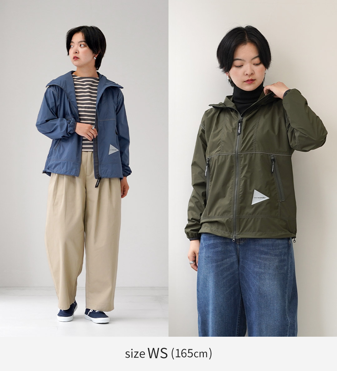 and wander（アンドワンダー） パーテックス ウィンド ジャケット
