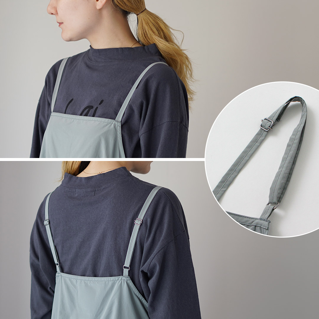 and wander（アンドワンダー） オーバーサイズ カーゴドレス