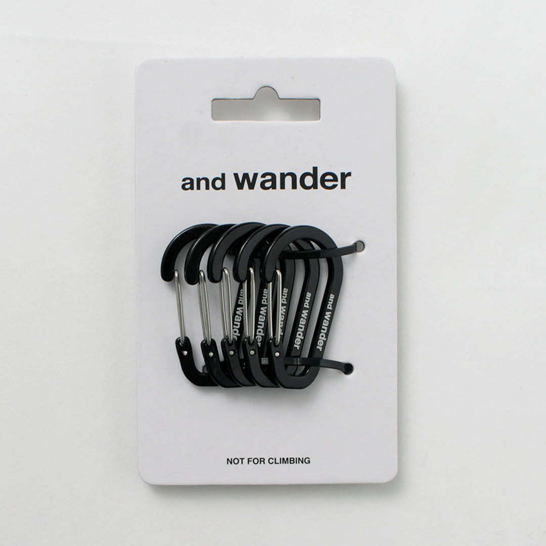 Hidden x and wander カラビナ・カップセット and wander mini carabiner set / アンドワンダー ミニ カラビナ