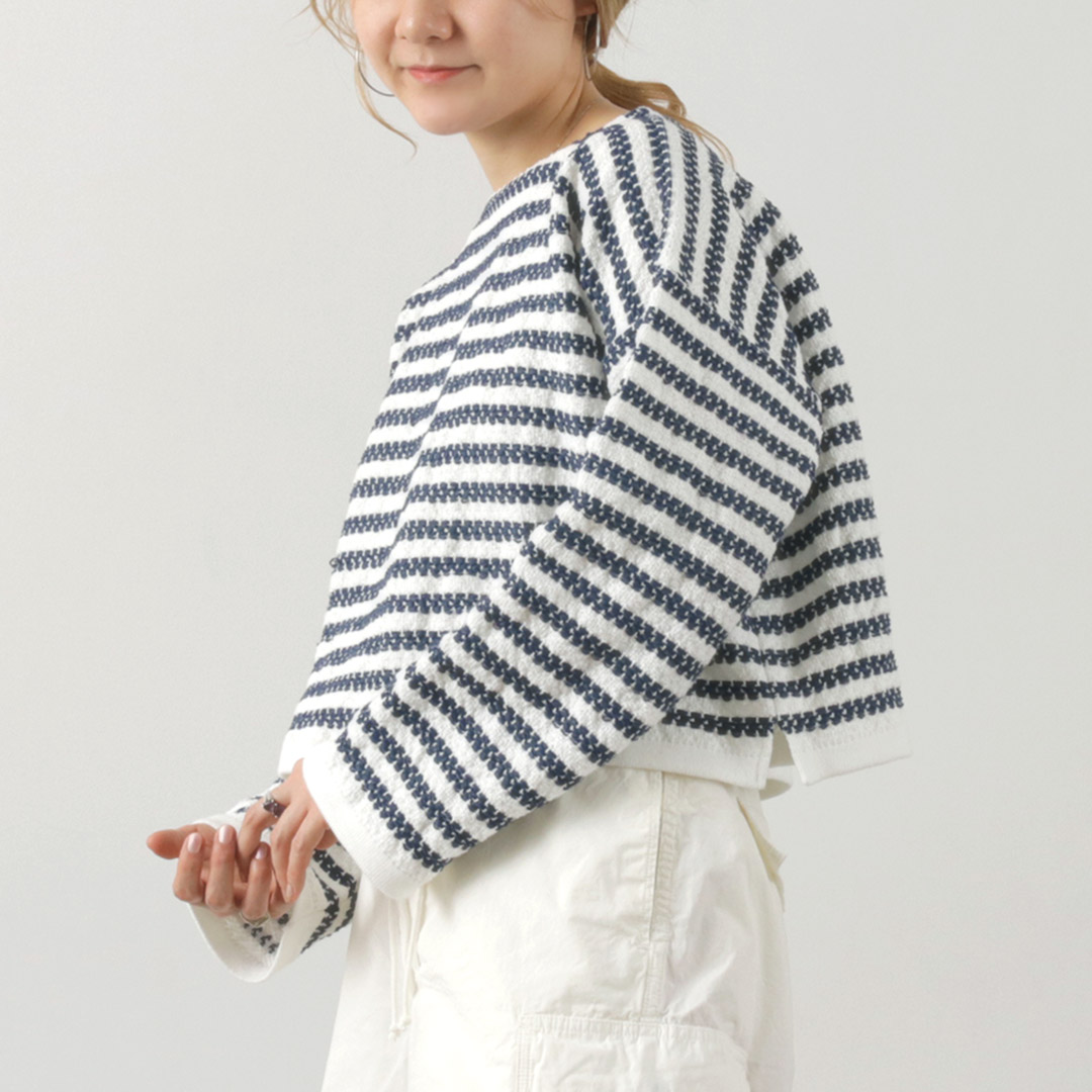 COOHEM（コーヘン） バスク ツイード プルオーバー / レディース トップス Tシャツ ボーダー バスクシャツ Coohem COOHEM（コーヘン） バスク ツイード プルオーバー