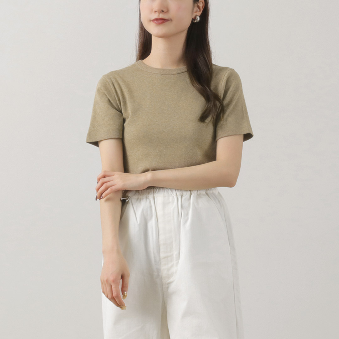 GICIPI（ジチピ） クリスターッロ クルーネックTシャツ / レディース トップス 綿100 コットン 半袖 CRISTALLO Crew neck Tee 楽天市場】GICIPI（ジチピ） クリスターッロ クルーネックT