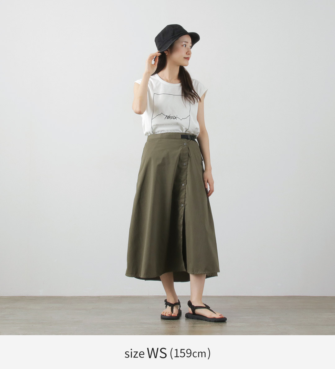 NANGA（ナンガ） ヒノック リップストップ ラップ スカート / 難燃