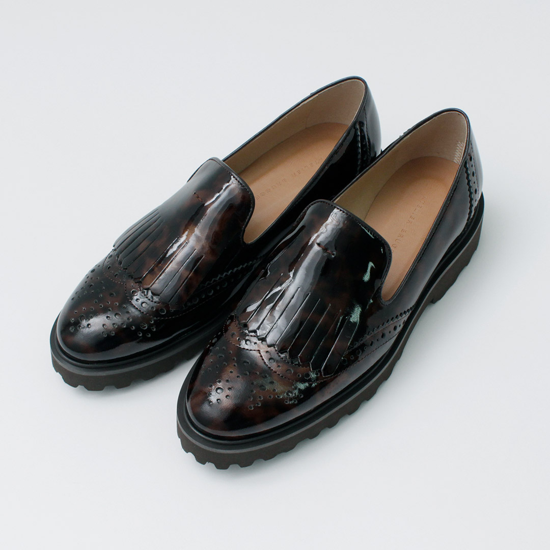 【極美品】REGAL キルト ローファー 23.0㎝ ブラック メダリオン ATELIER BRUGGE（アトリエブルージュ） キルトメダリオン シューズ