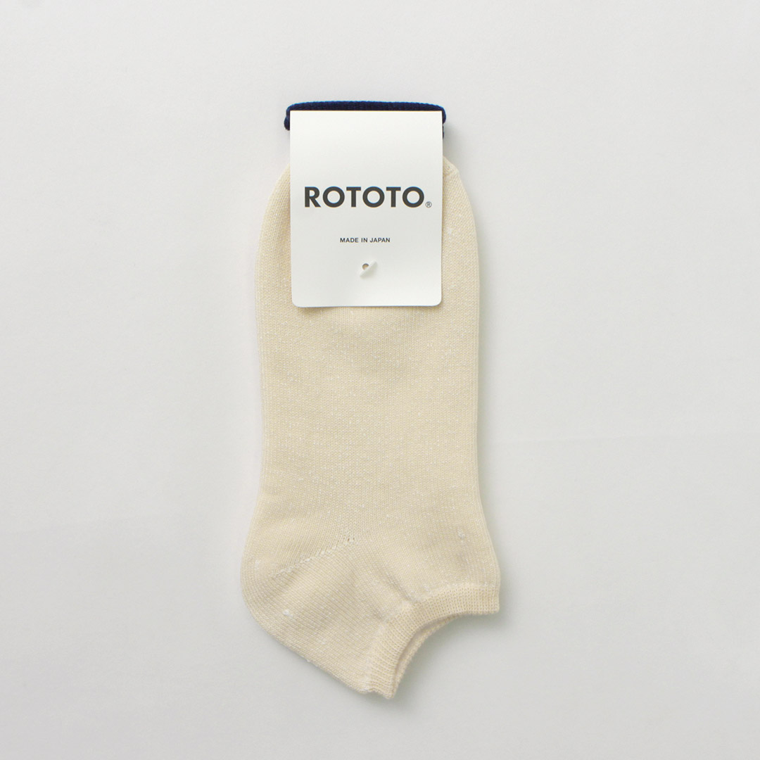 ROTOTO（ロトト） ROTOTO(ロトト）和紙パイル ショートソックス