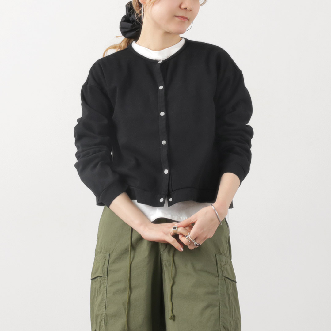 COMMENCEMENT（コメンスメント） コットン カーディガン / レディース 羽織り 長袖 綿 スナップボタン 日本製 Cotton Cardigan COMMENCEMENT COMMENCEMENT（コメンスメント） コットン