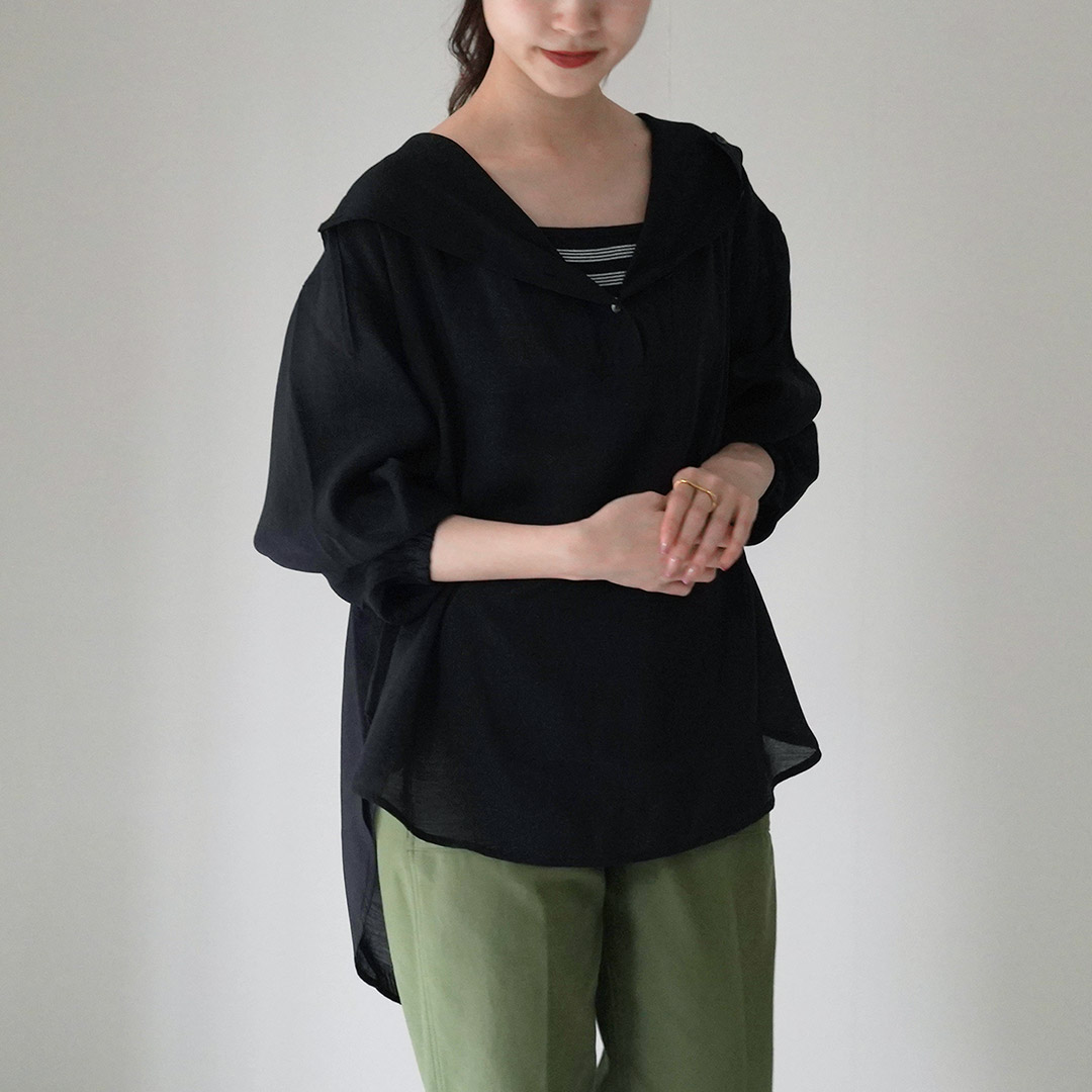 KELEN（ケレン） COO シアー アノラック トップス / レディース ブラウス シャツ プルオーバー 長袖 フード 無地 Kelen KELEN（ケレン） COO シアー アノラック トップス