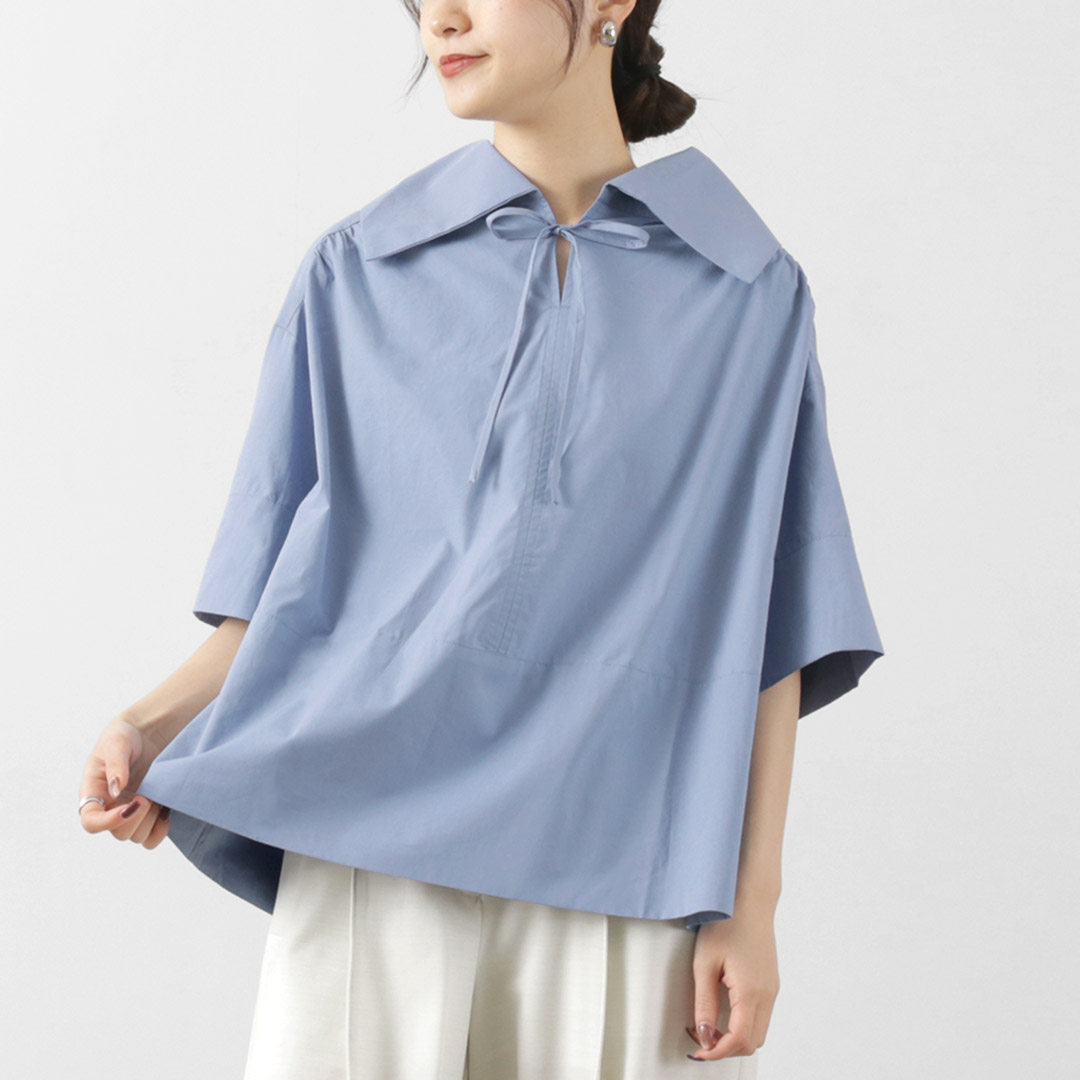 売れ筋商品|||デイ・ビルゲール・エ・ミッケルセン シャツ レディース トップス REYES - Blouse - sage khaki ◎Emsexcite◎ ドロスト開襟シャツ[品番：RTGW0004382]｜RETRO