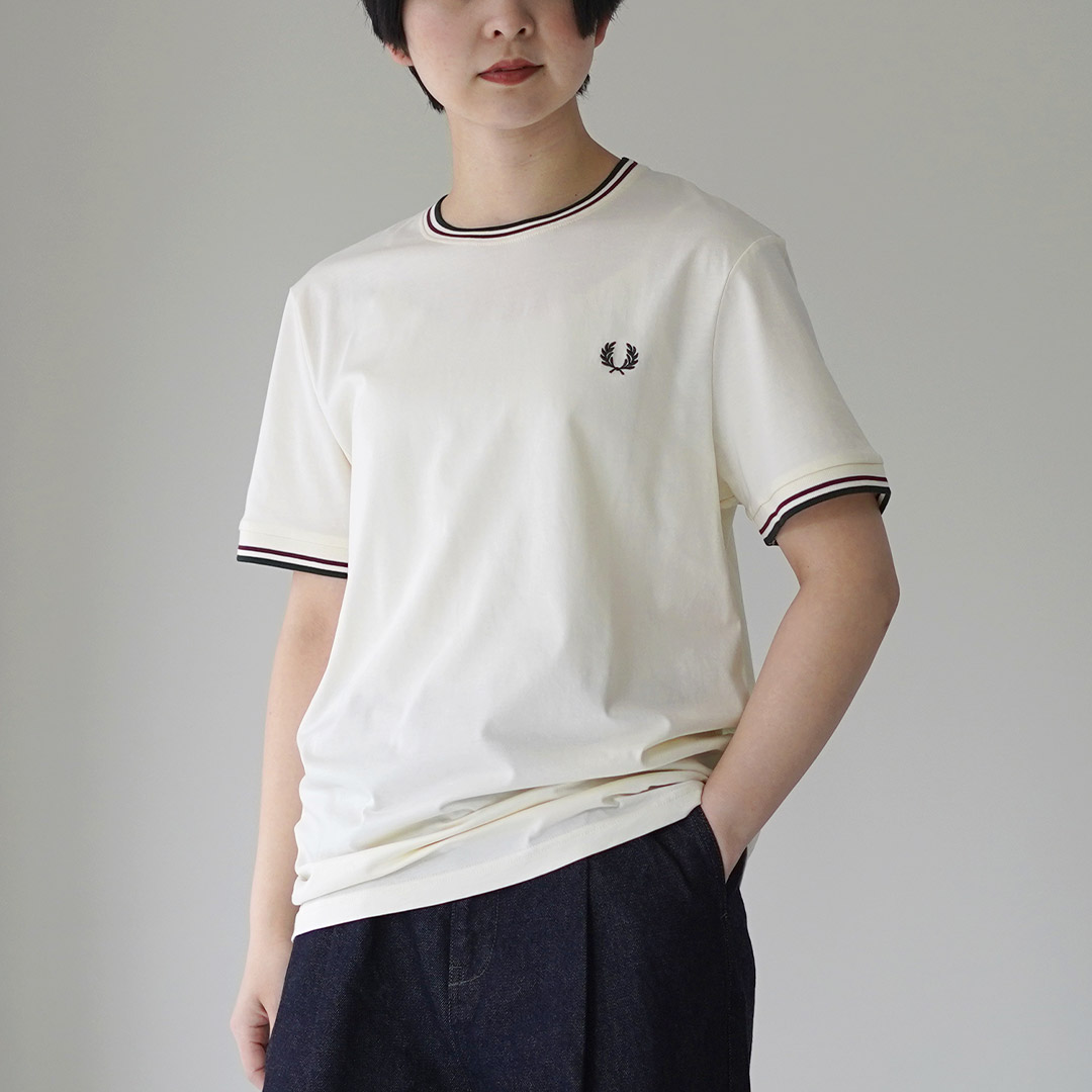 FRED PERRY（フレッドペリー） ツイン ティップド Tシャツ / レディース 半袖の画像