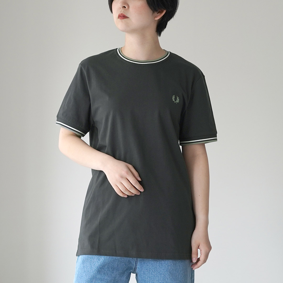 FRED PERRY（フレッドペリー） ツイン ティップド Tシャツ / レディース 半袖の画像