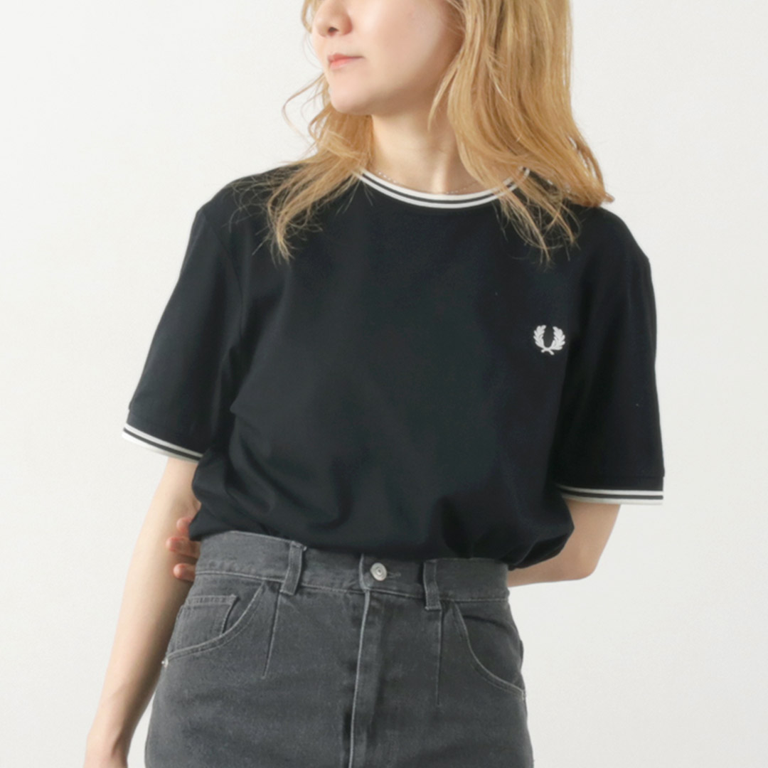 FRED PERRY（フレッドペリー） M1588 TWIN TIPPED Tシャツ / レディース...