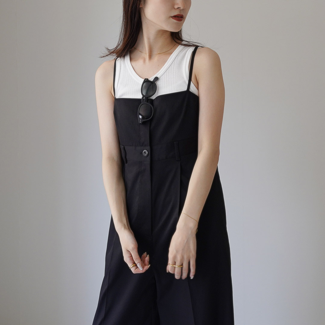 ETRE TOKYO（エトレトウキョウ） レイヤードライクナローストラップオールインワン 1224330165-0 | ETRE TOKYO | 02