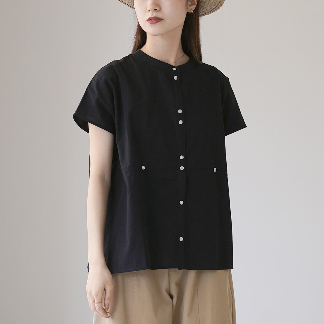 SALE [30%OFF] KELEN (ケレン) ブラウス 2WAYシルエット バンドカラー フレンチスリーブ NORMA LKL24SBL2145 返品不可 Kelen KELEN（ケレン） NORMA 2WAY シルエット ブラウス