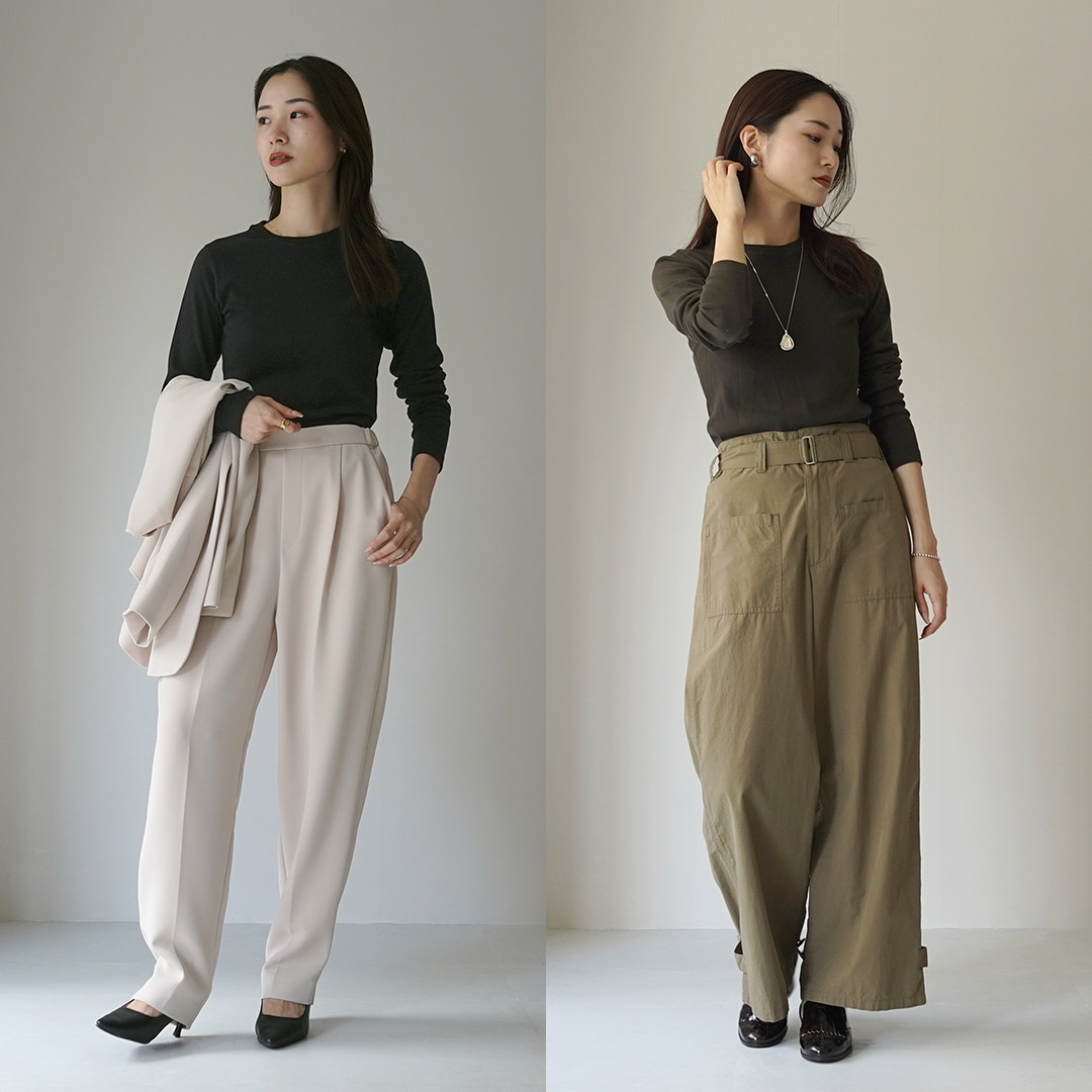 GICIPI（ジチピ） RAFANO クルーネック ロングスリーブTシャツ / レディース トップス カットソー 長袖 ロンT 綿100 GICIPI（ジチピ） RAFANO クルーネック ロングスリーブTシャツ