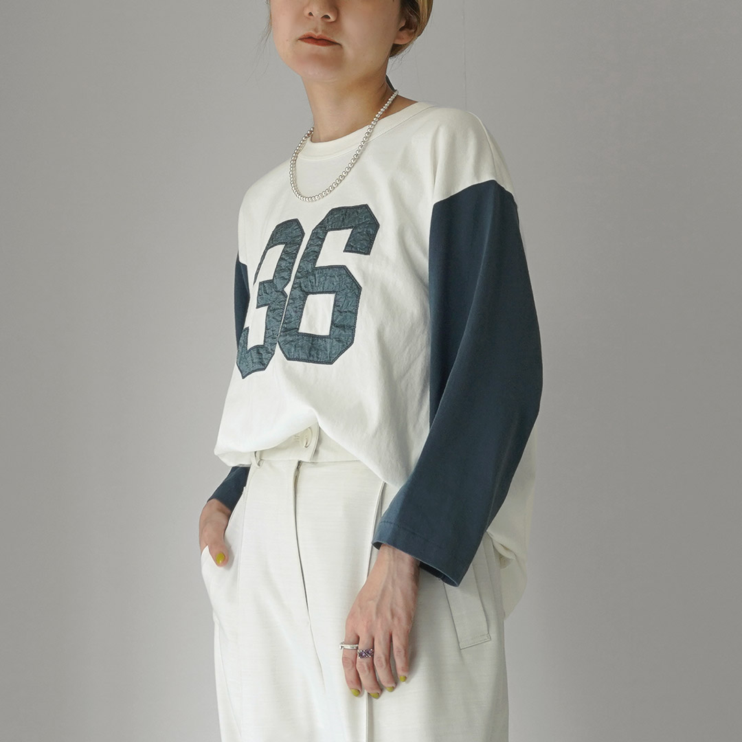kha:ki KHA:KI（カーキ） 刺繍ベースボールTEE / レディース